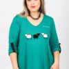 Camiseta moderna mujer curvy ovejas - Imagen 2