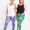 Pantalones estampados flores modernos tallas grandes.