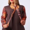 Camiseta mujer talla grande con lazo en brillo