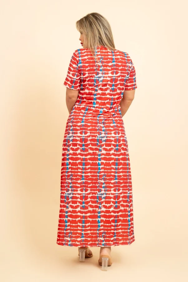 Vestido abertura estampado - Imagen 4