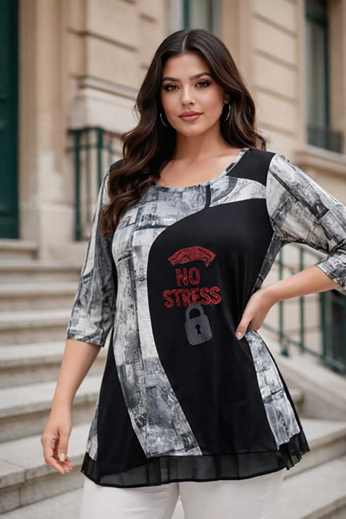 camiseta-mujer-talla-grande-negro-candado