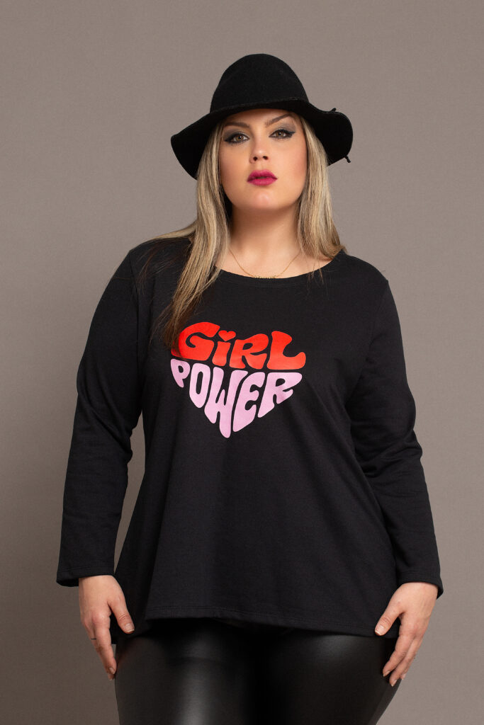 Sudadera felpa italiana talla grande Gril Power