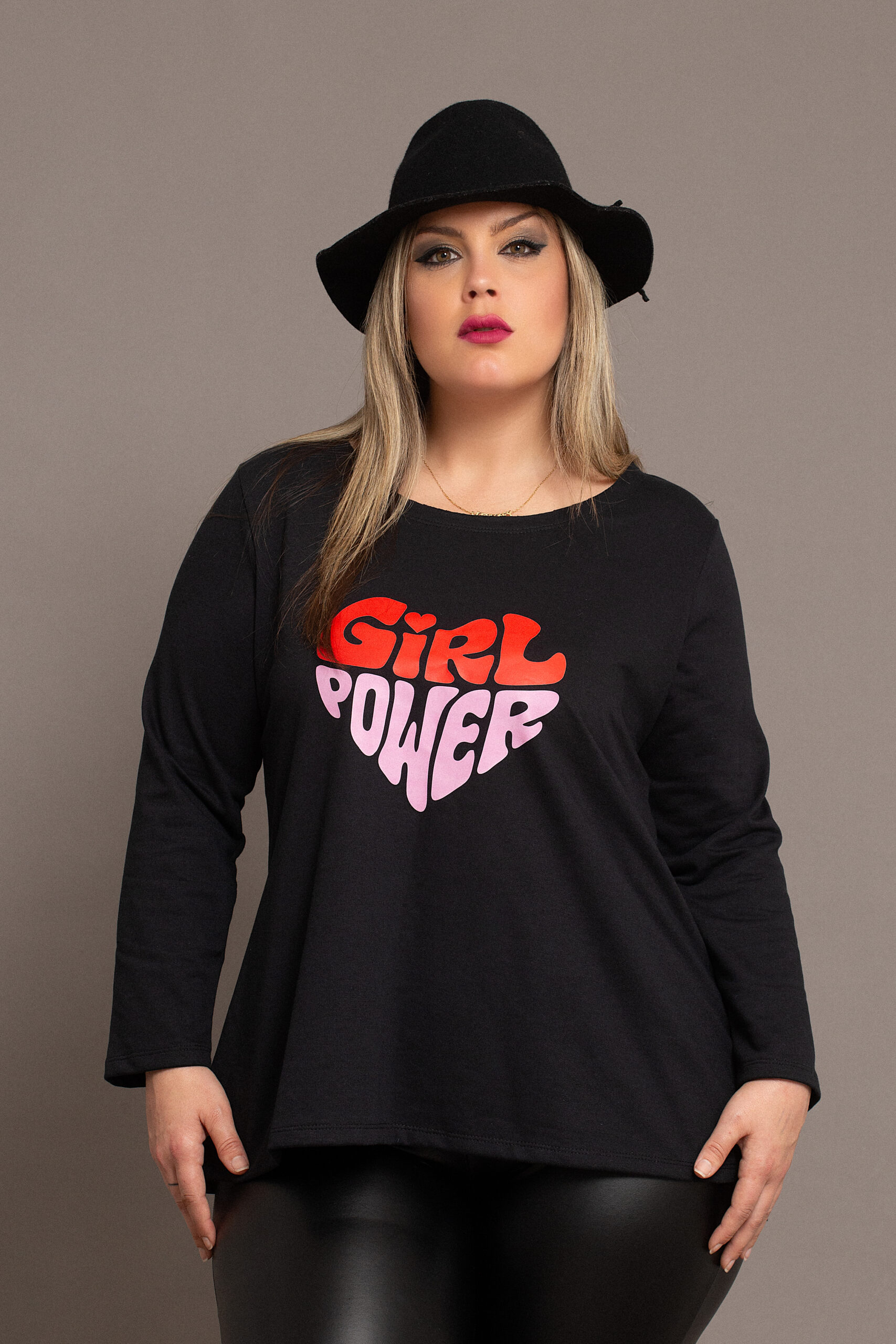 Sudadera felpa italiana talla grande Gril Power